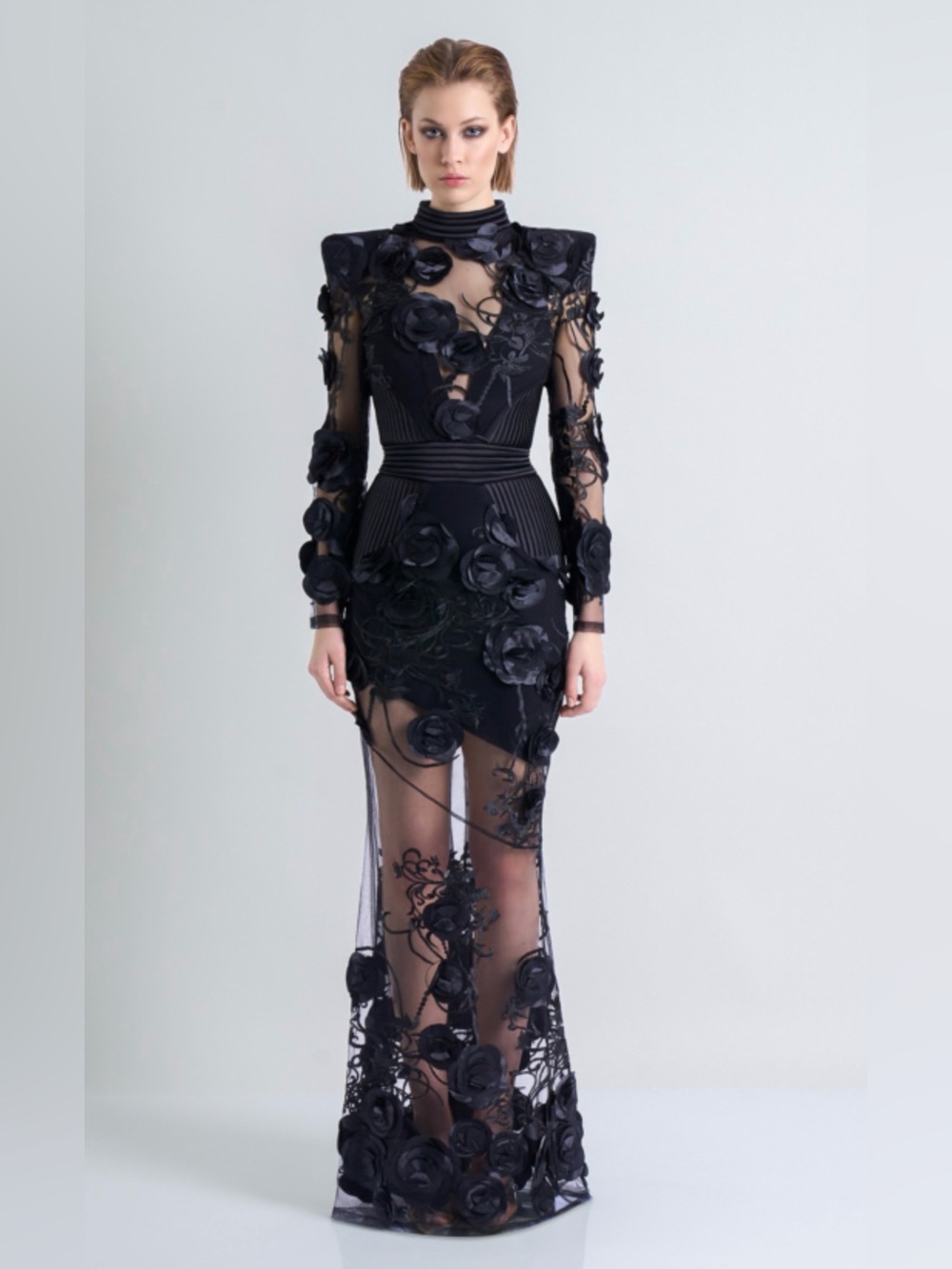 ZHIVAGO 1303- ONE MORE KISS DEAR GOWN BLACK SIZE 8